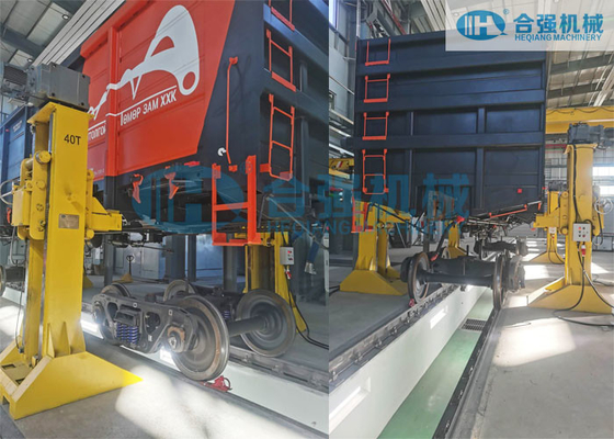40 Ton Railway Synchronised Lifting Jacks For Lifting Locomotive