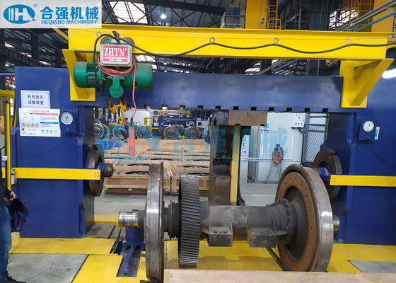 350 Tons Double Head Horizontal Wheelset Press CNC Controlled